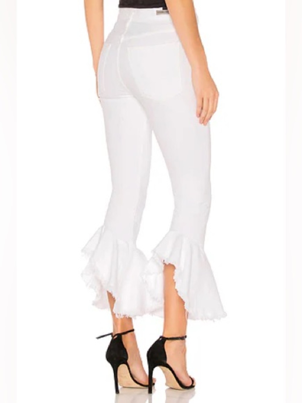 Citizens of Humanity - Drew Flounce High Rise White Sz 23 Y2K, Festival, Chic